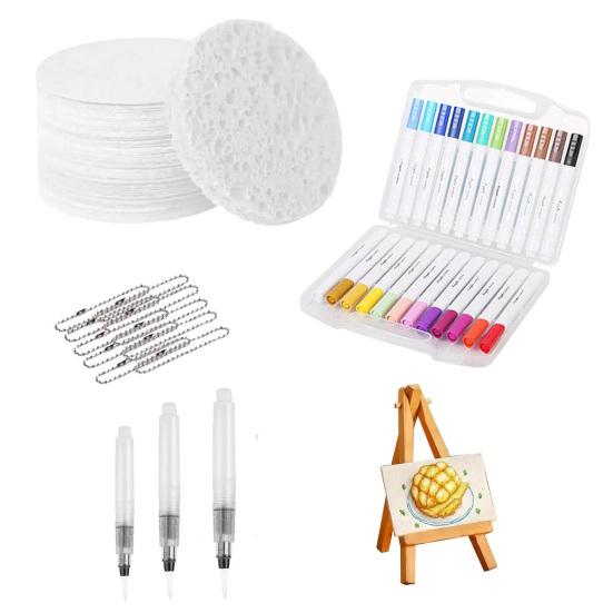 

Набор для рисования Magic Puffy Paint, пенопластовая текстура, бумага для рисования с маркерами, набор для рисования с текстурой попкорна, ручки для рисования пузырьками, художественные принадлежности для детей и взрослых B