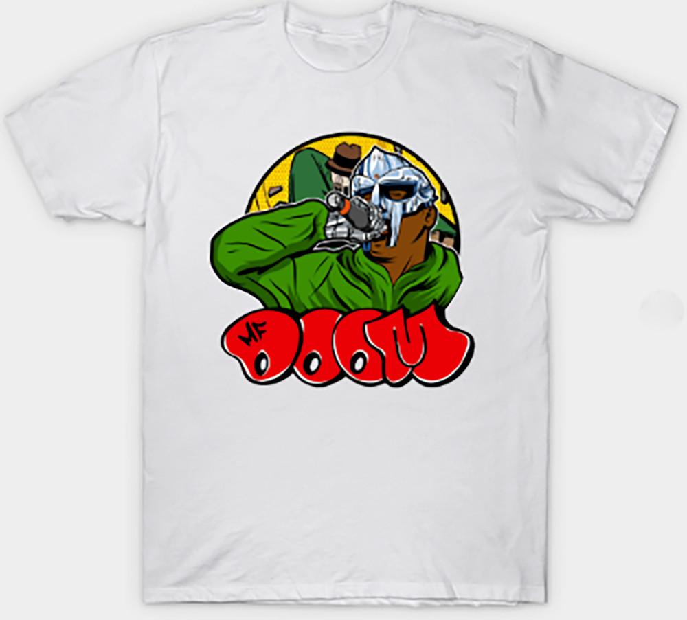 

MF DOOM Super Villain Adult S-3XL White Fan Art Hip Hop Rap Tee Musician Unisex T-Shirt XXXXL