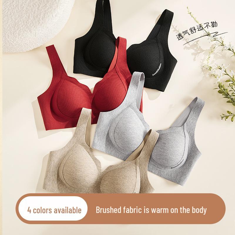 Wireless Warm Velvet Lift Bra for Small Chest - Autumn & Winter Anti-Sagging Support
