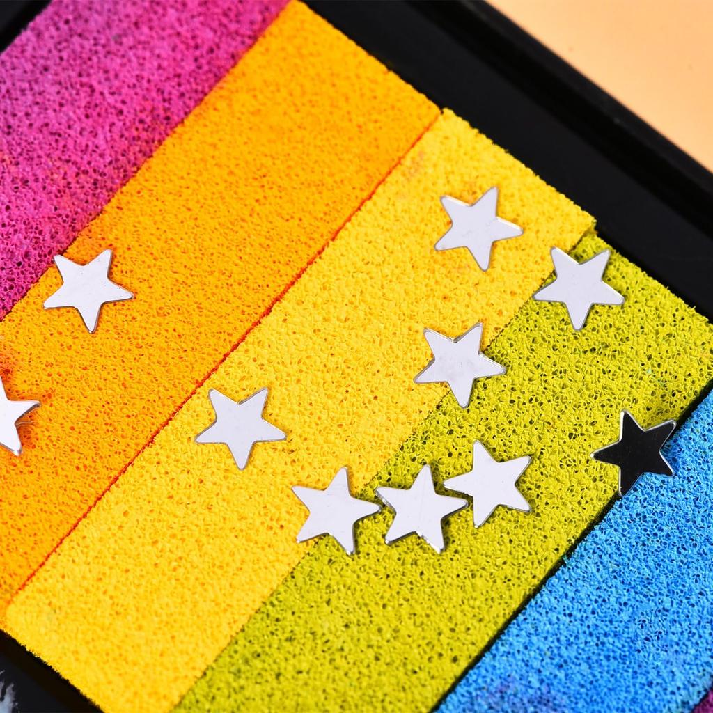 EBOOT Silver Star Confetti for Tables Glitter Star Table Confetti Metallic Foil Sequ for Wedding Party Birthday Festival Decorations, 30 Grams/ 1