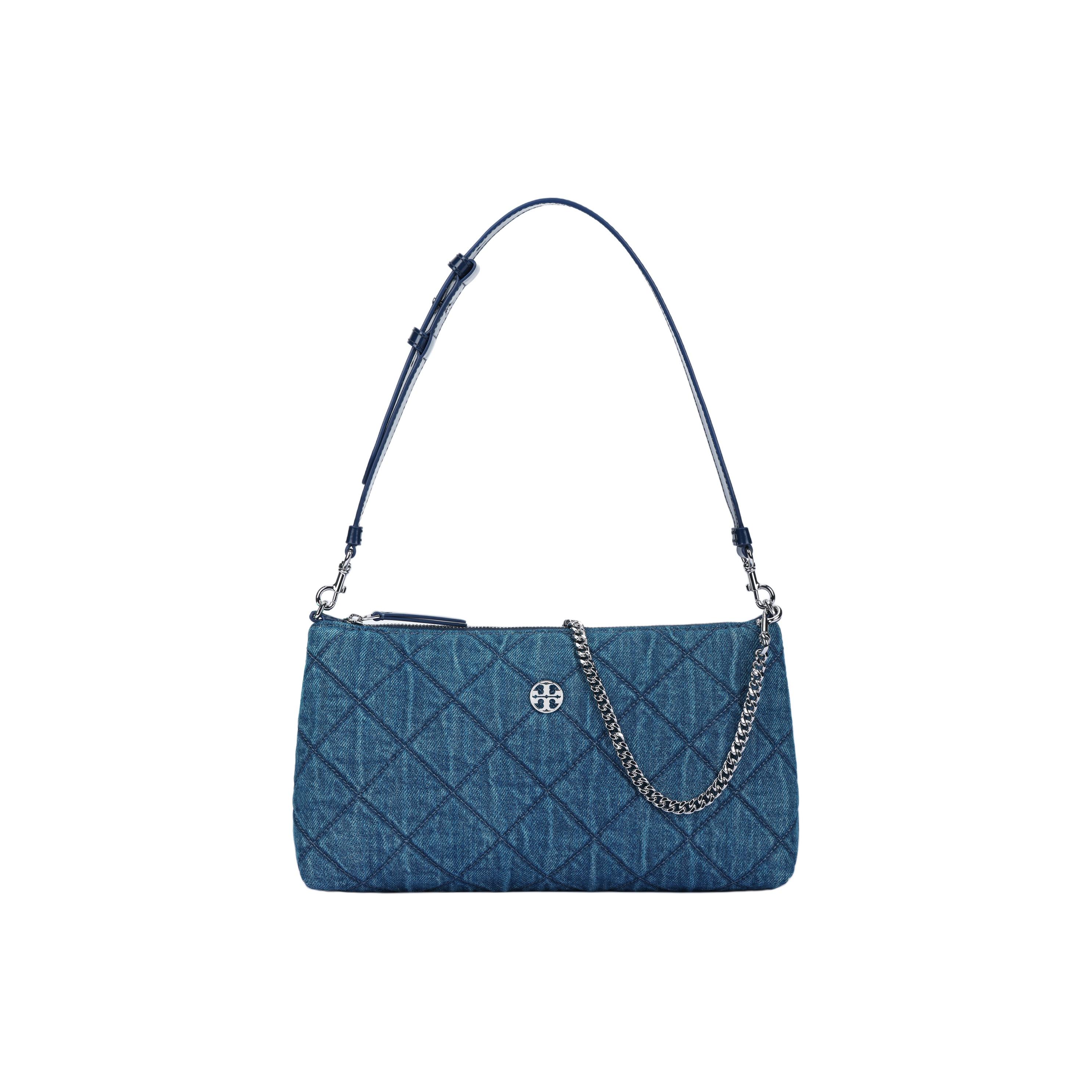 

Tory Burch Quilted Chain Design Shoulder Bag Women Shoulder Bag Blue 167912-426 Basic Set (Bag+Dust Bag)