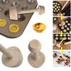 Safety Novelty Wooden Cake DIY Shaping Pastry Pusher Baking Tool Double Side Egg Tart Tamper