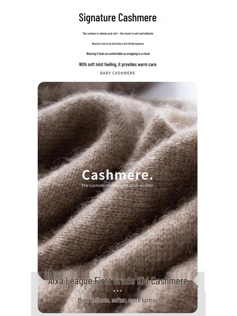 Children's Cashmere Scarf: New Autumn/Winter Warm Neck Gaiter & Shawl with Little Deer Design