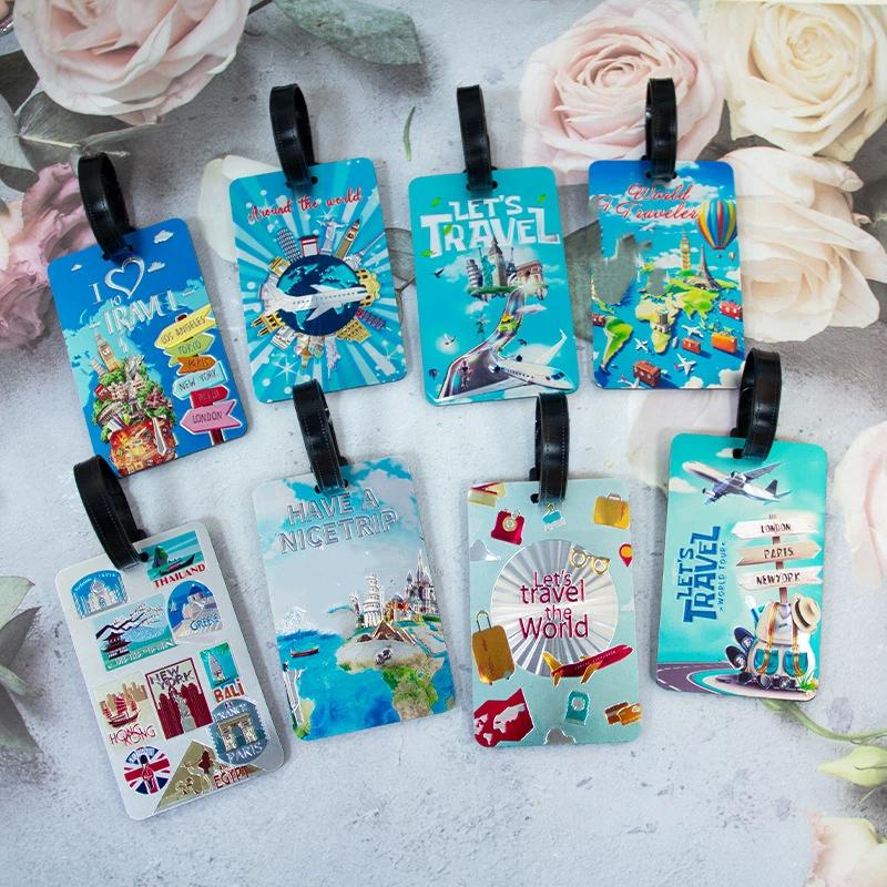 Travel Luggage Label Abs Luggage Tag Creativity Suitcase Id Address Holder Baggage Portable Baggage Boarding Accessory
