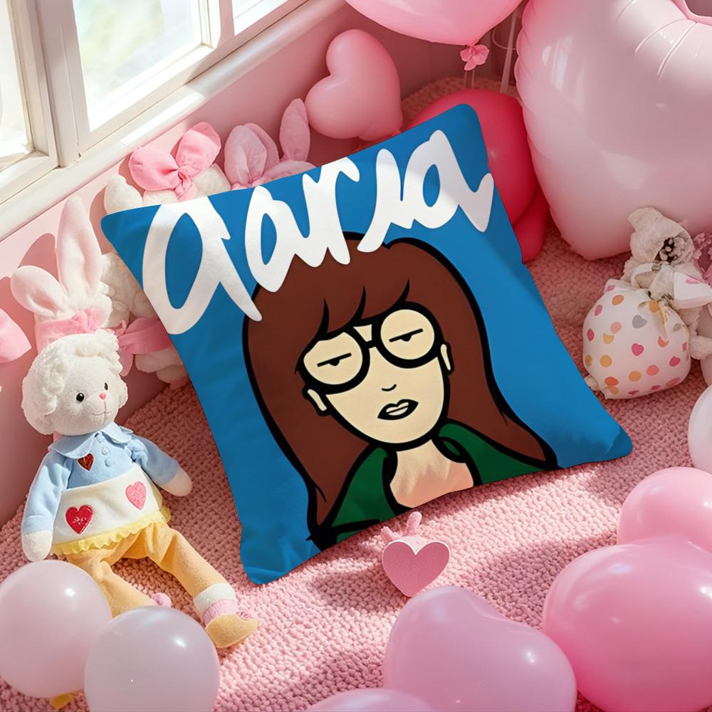 Anime D-Daria Cushion Cover Pattern Printed Pillowcase for Living Room Sofa Cushion Cover & Bedroom Decor
