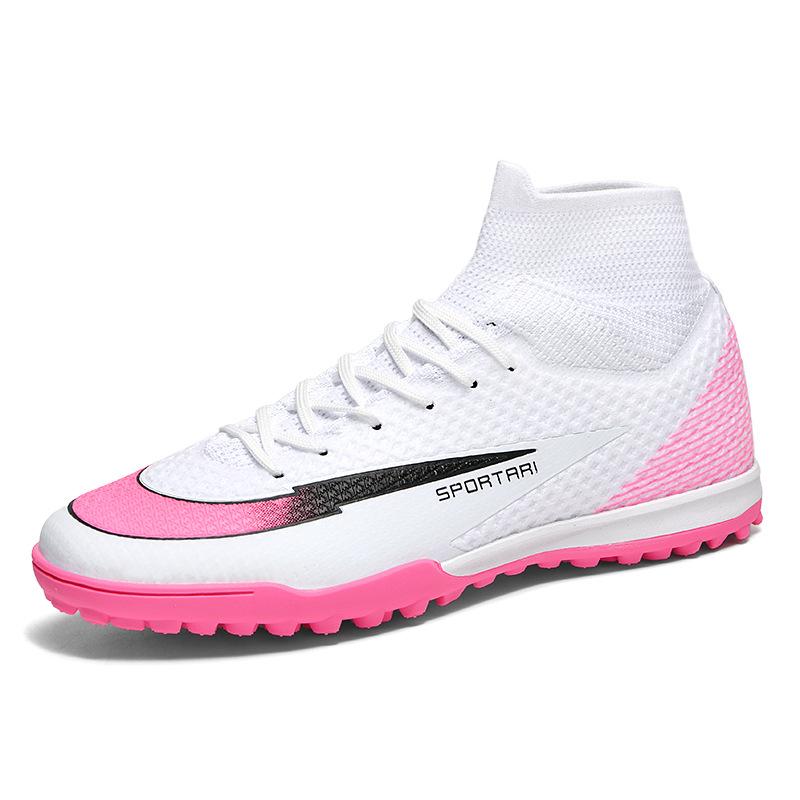 Nové módní pánské a dámské sportovní dlouhé rozbité nehty vysoké student mladiství fotbalové boty
