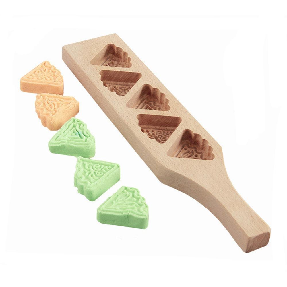 Chocolate Baking Kitchen Wooden Moon Cake Mould Cookie Stamp Mooncake Mold Ma'amoul Form
