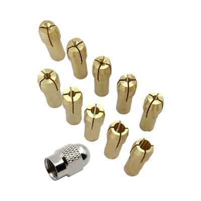 Solidny Materiał Mosiężny Mosiężny Uchwyt Colletowy Nakrętka M8x0.75mm Uchwyt do Narzędzi Obrotowych