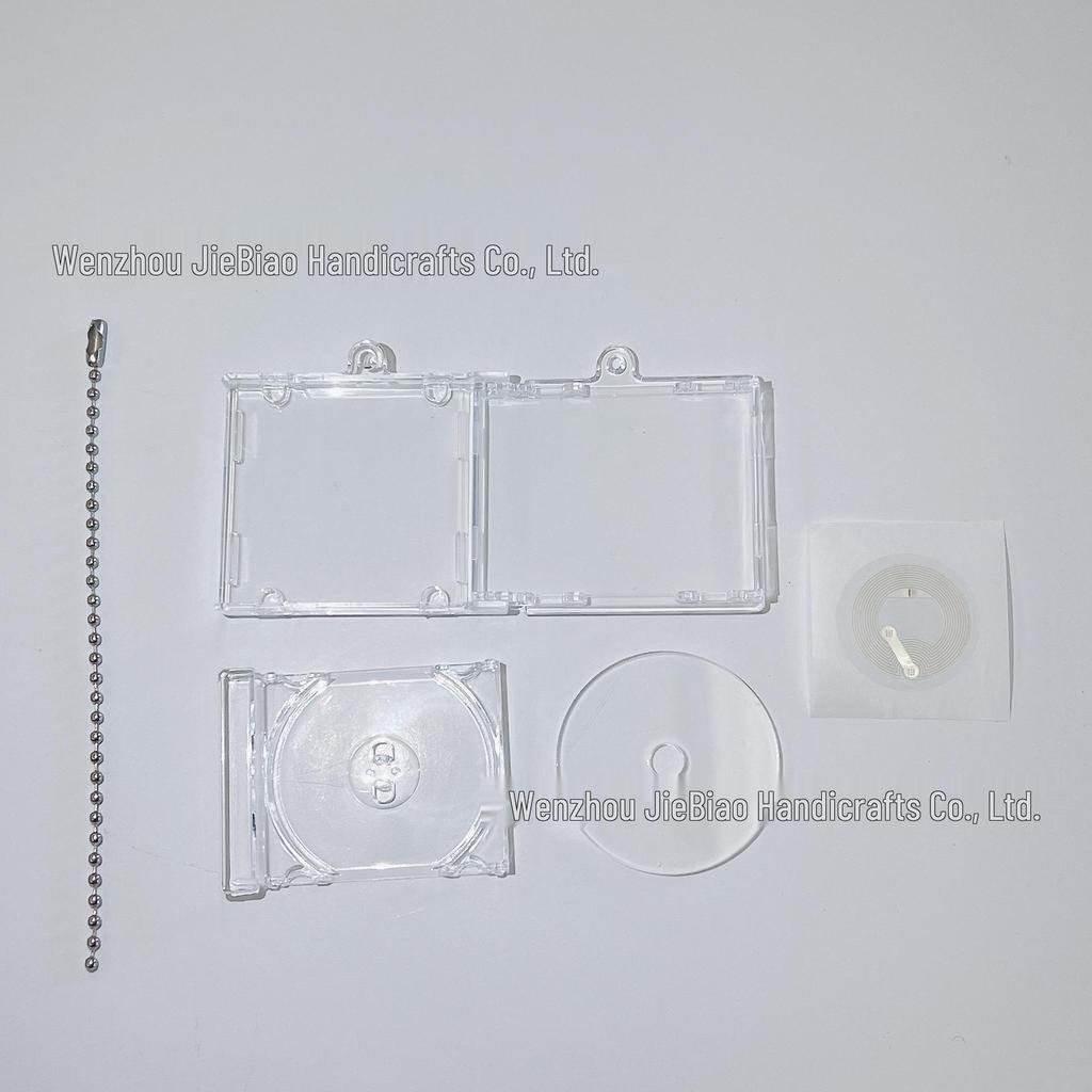 Acrylic Mini CD Case NFC Keychain Star Pendant DIY Merchandise