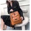 Backpack PU Soft Leather Texture Women Shoulder Bag Large Capacity Minimalist Travel Bag Fashion Commuter Bag