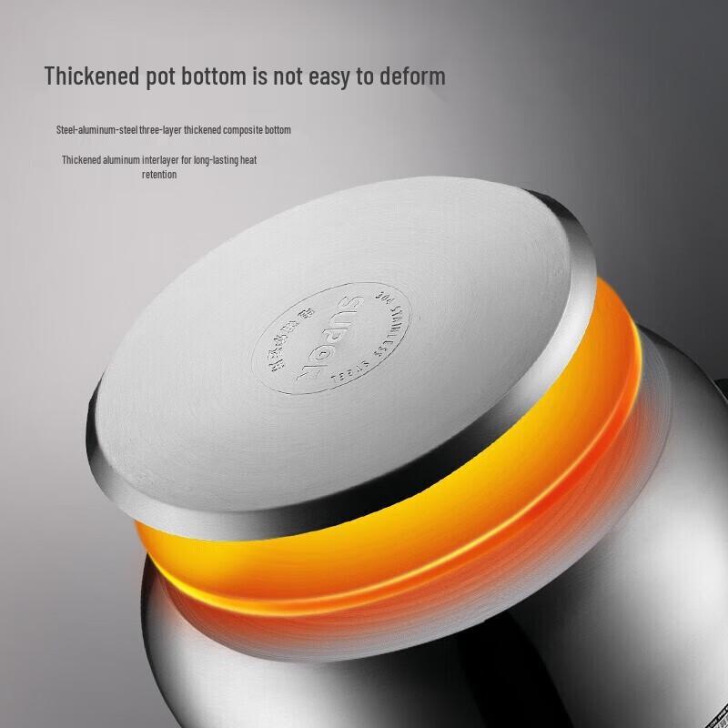 Supor 304 Stainless Steel Multi-Purpose Soup Pot