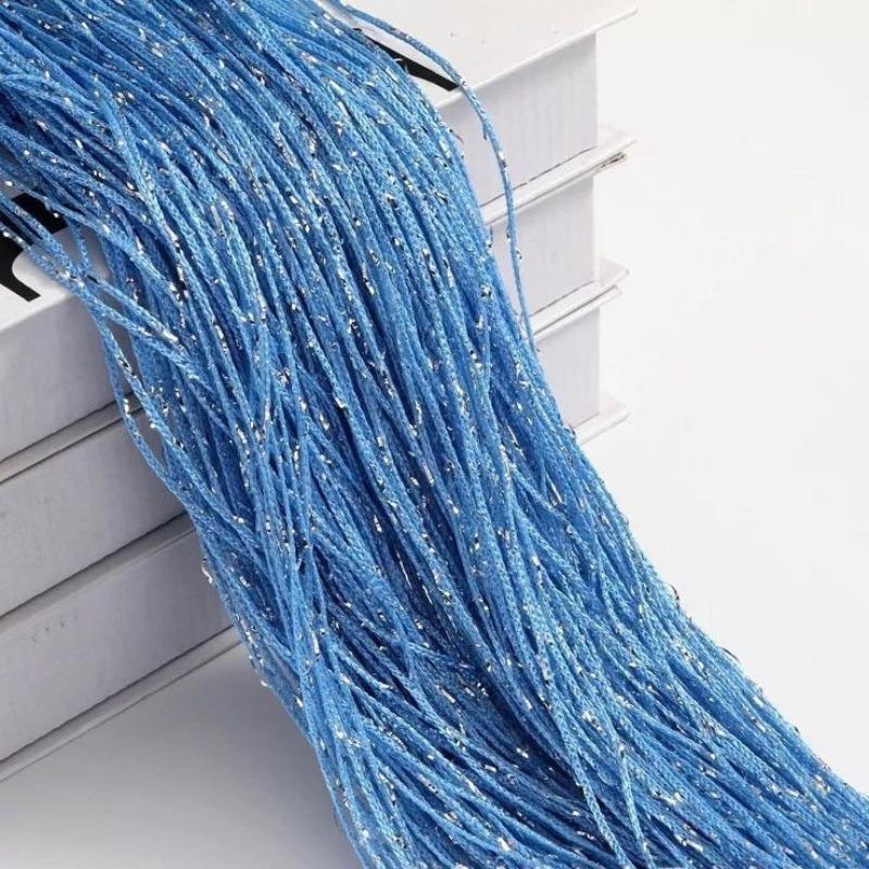 100x200CM Living Room String Curtain Shiny Tassel Silver Line Cortinas Solid Color Window Home Door Divider Curtain