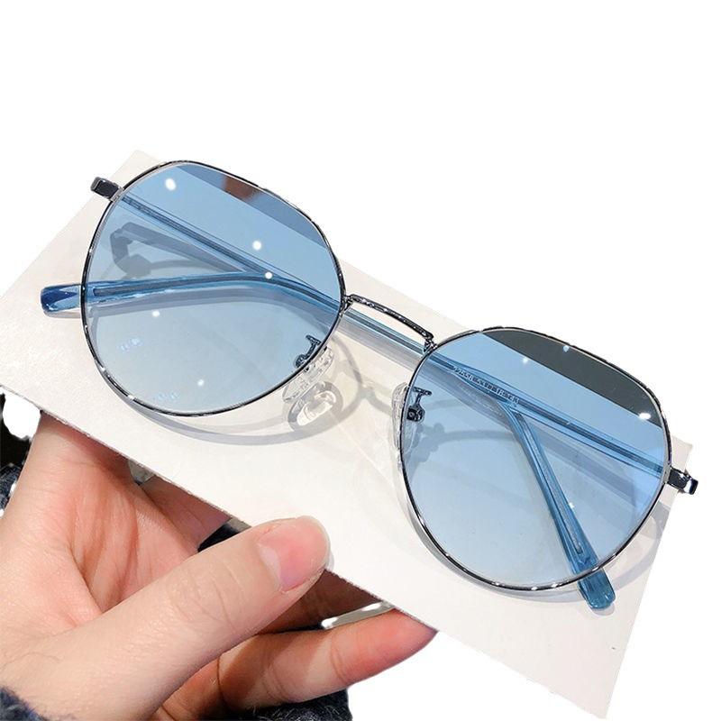 Ultralight Korean-Style Prescription Glasses for Women - Anti-Blue Light, Trendy & Protective Myopia Discoloration Lenses