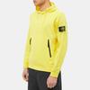 STONE ISLAND Jednobarevná mikina s kapucí a zipem Pánská mikina Žlutá 781560452-V0030