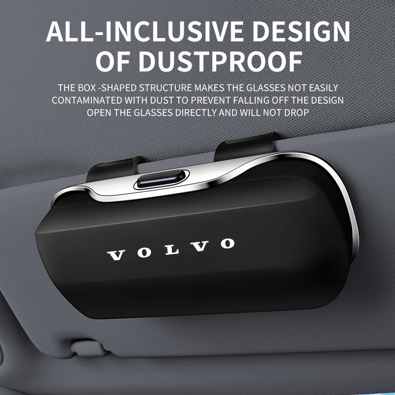 For Volvo XC40 XC60 XC70 XC90 V40 V50 V60 V90 S40 S60 S90 C30 C440 Logo Accessories Car Visor Sunglasses Glasses Case Clip Box