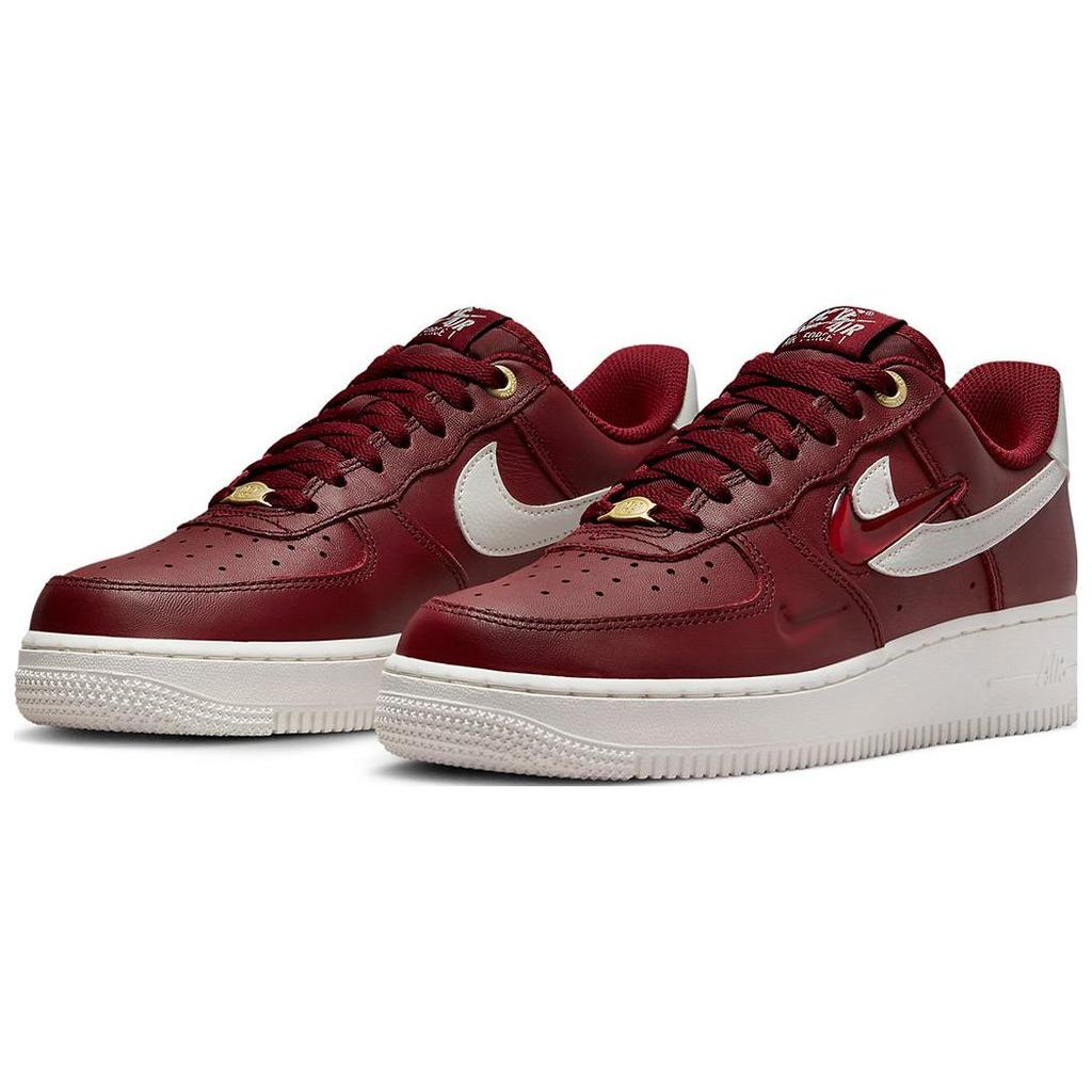 New Nike Air Force 1 Low '07 Premium History Of Logos Team Red Women's DZ5616-600