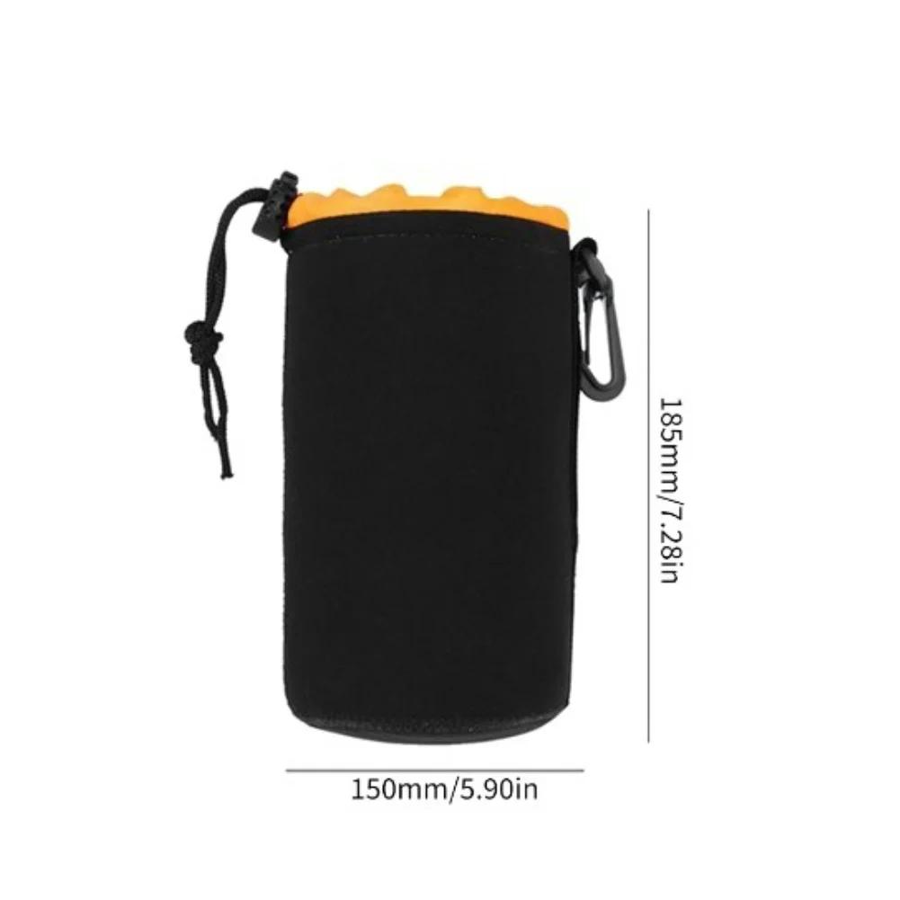 Lens Pouch Camera Lens Bag Waterproof Soft Neoprene Camera Lens Pouch Fleece Bag Drawstring Protector Case S/M/L/XL Optional
