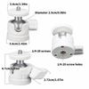 Portable Aluminum Alloy Mini Ballhead Mount, 1/4" Hot Shoe Tripod Adapter, 360°Rotatable For Cameras And Camcorders,