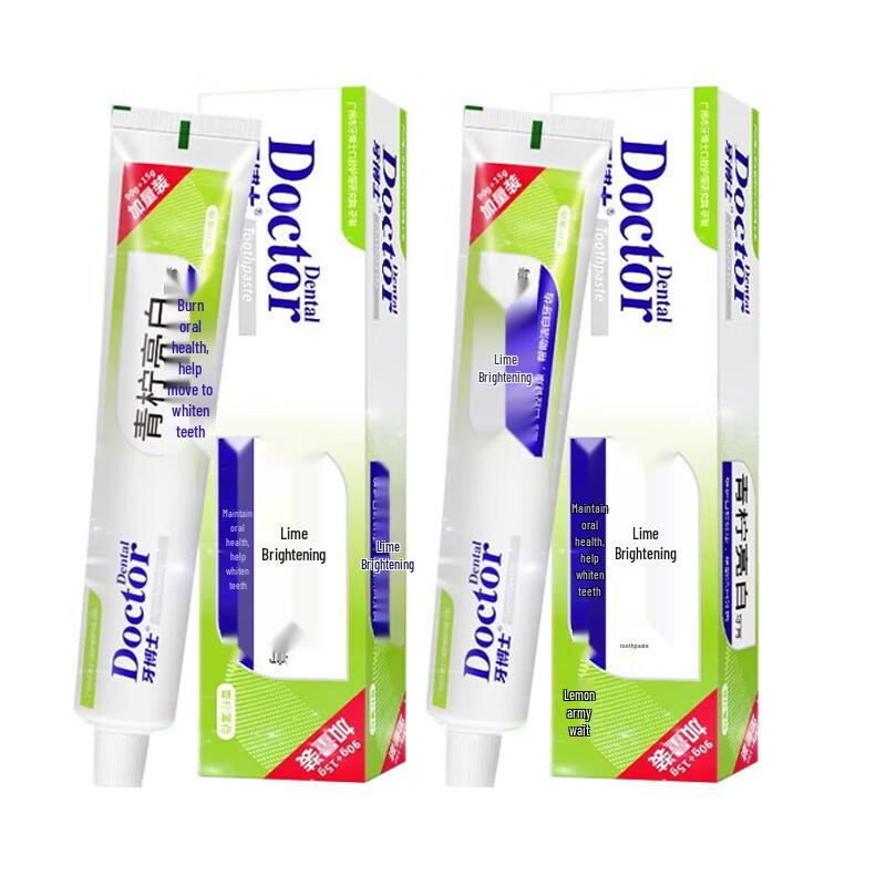 Dr. Dentist Lime Whitening Toothpaste (105g, 2-Pack)