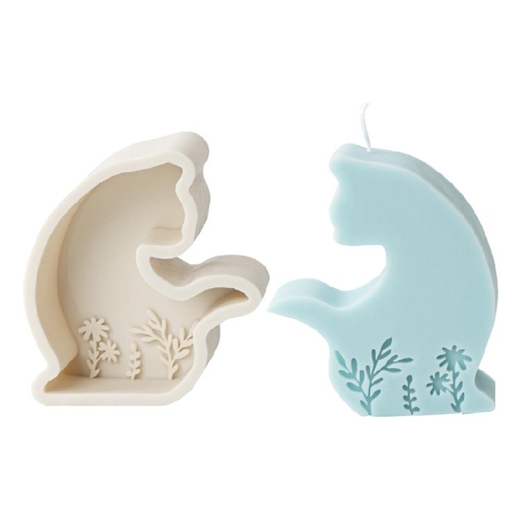 Easy To Clean Silicone Candle Molds Fondant Moulds Animal Shape Resin Project Moulds Silicone Texture for Candle Making