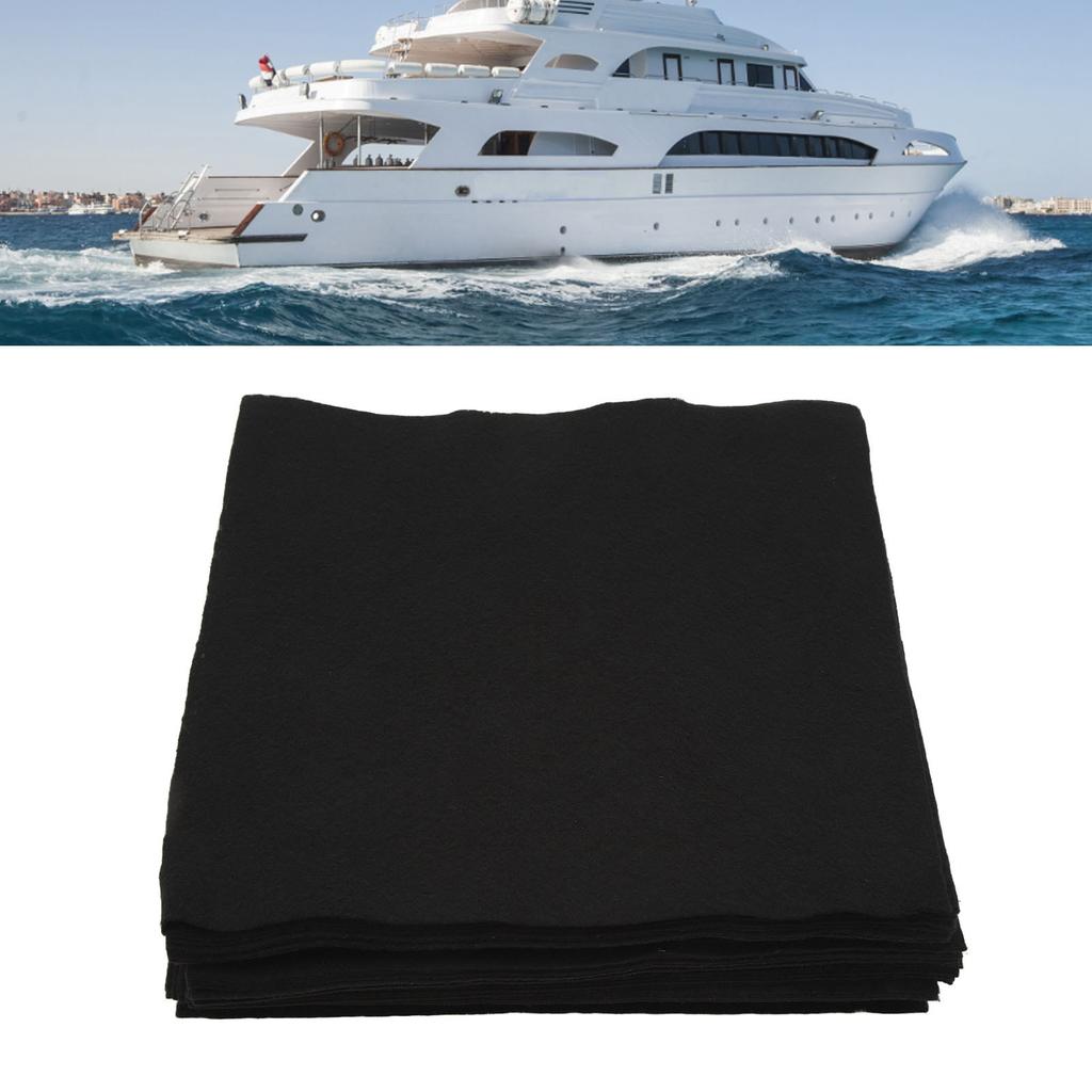 50PCS Window Glass Cleaning Cloth Thickened Mirror Cleaning Towels For Rv Yacht Black