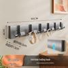 ZNMW Foldable Wall-Mounted Coat Rack with 6 Hooks