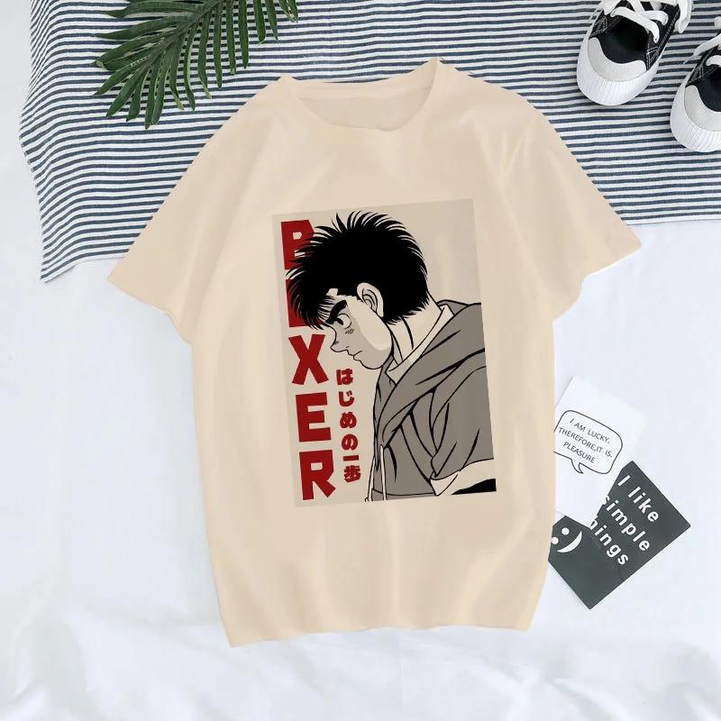 Hajime No Ippo Manga Y2k TShirt Japanese Anime Hip Hop Tee Top Men Women Makunouchi Takamura T-Shirt KGB Harajuku Tshirt Clothes