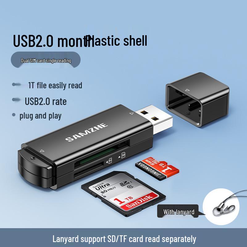 Sanzhe Универсальный высокоскоростной кардридер SD/TF для устройств Apple