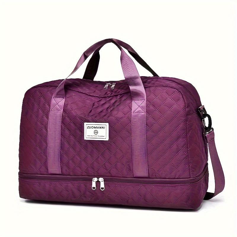 Luxurious Oversized Duffel Bag, Stylish & Durable, Dry Wet Separation & Handy Side Pockets for Travel Adventures & Gym Sessions