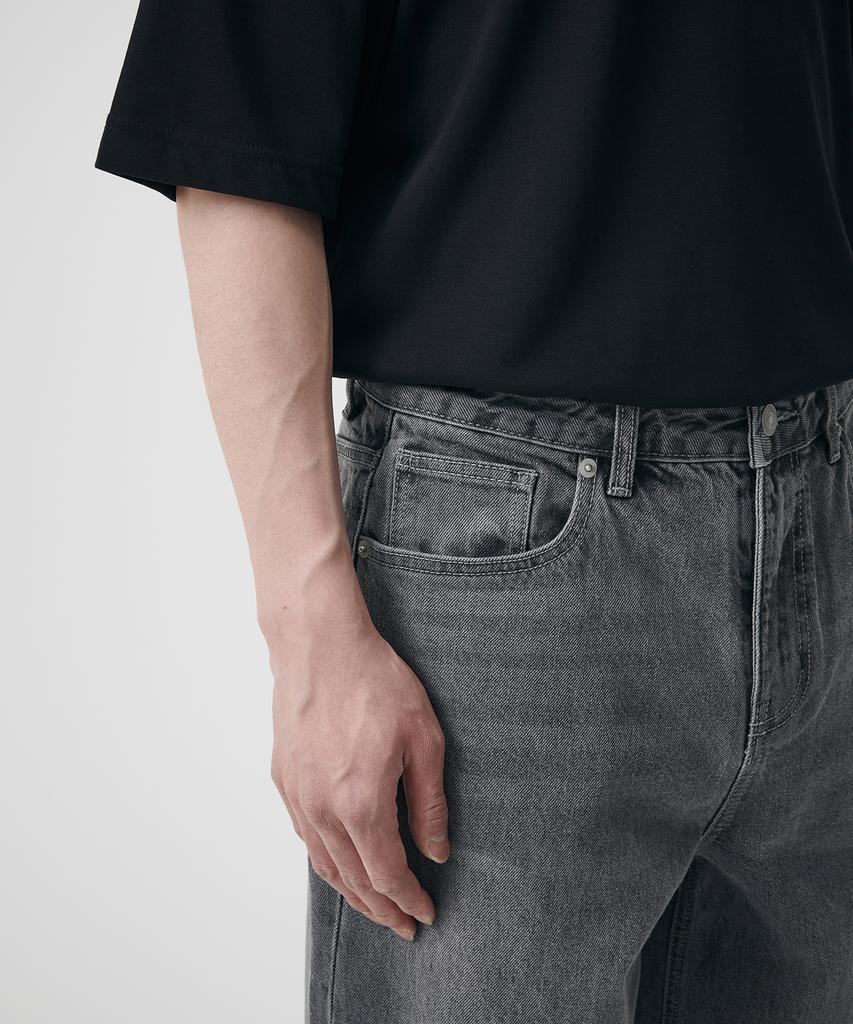 Musinsa Standard Calik Wide Denim Pants [Gray]