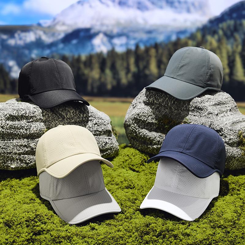 New Summer Waterproof Mesh Baseball Cap For Men Outdoor Sun Protection Breathable Nylon Hat