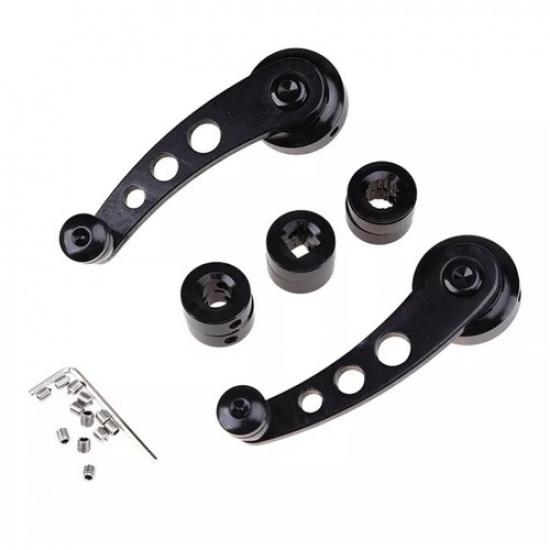 2PCS High Quality Aluminum Car Manual Door Window Winder Crank Handle Universal