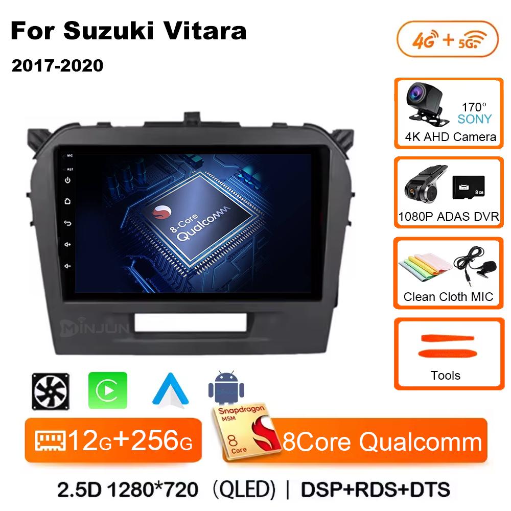 Android 14 Carplay Auto Qualcomm Car Radio Multimedia Player For Suzuki Vitara 2017 2018 2019 2020 Autoradio Stereo Head Unit
