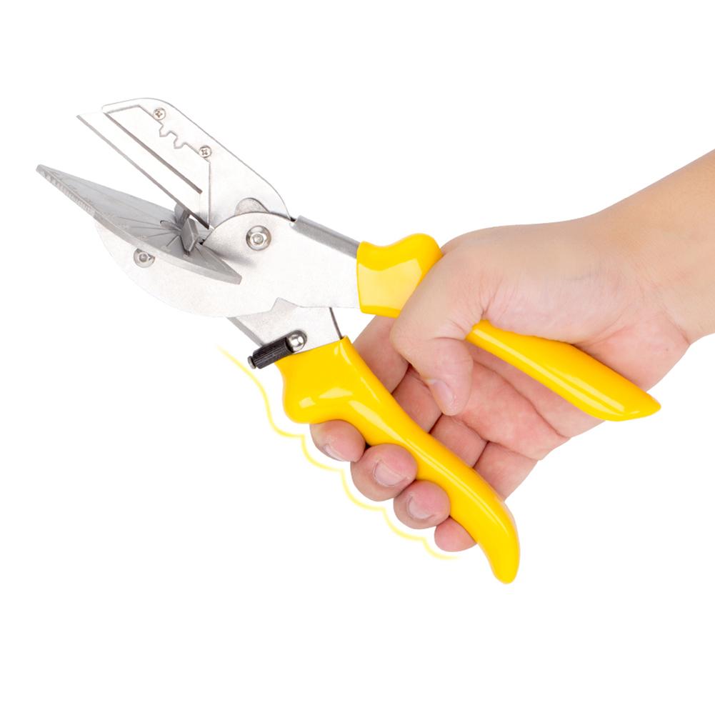 Angle Scissors Adjustable 45 to 135 Degree Safety Lock Trim Shears Tools with 10 Spare Blades Matte Black