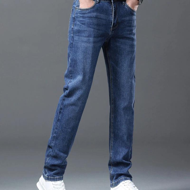 Мужские прямые джинсы regular fit, стиранные, мужские, повседневная мода, винтажные джинсовые брюки 29