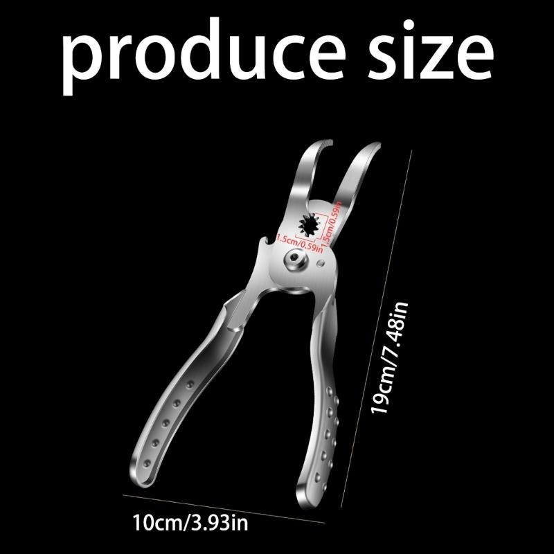 Chicken Feet Deboning Pliers in 304 Metal, Long Handle Tool with Grip Slot for Poultry Work, Tail Removal, and Joint Area Use for Kitchen Use