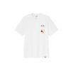 Uniqlo Motif Printed Fitted Straight-Cut Crew Neck T-Shirt Unisex Tops White 437612-00