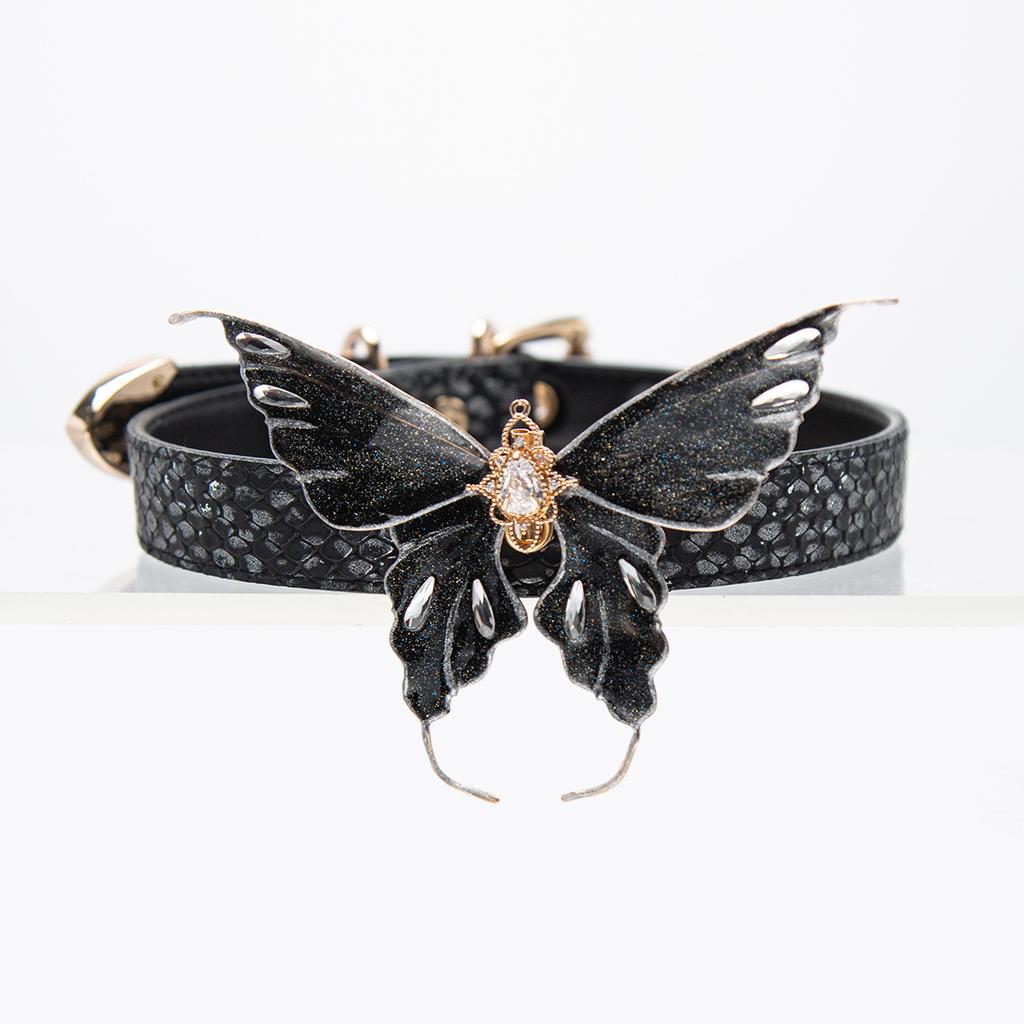 Saponification Liquid Handmade Butterfly Collar Choker Snake Skin Texture Niche PUPPY Neck