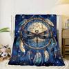 Dreamcatcher Dragonfly Music Feathers Blanket Flannel Blanket Throw Blanket Sofa Cover Blanket Soft Premium Blanket Picnic Blanket Tv Blanket Gifts