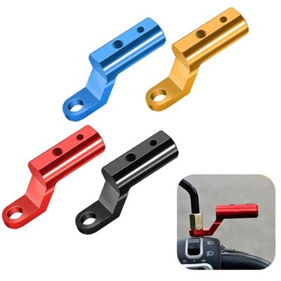 Motorcycle Handlebar Mirror Mount Extension Rod Rustproof Corrosion Resistant Anti-Shake Easy To Install Handlebar Rearview