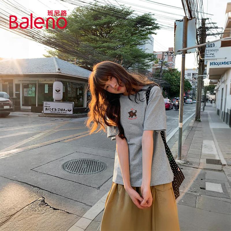 Baleno Women s 2026 Summer Pure Cotton Loose Fit T-Shirt XL