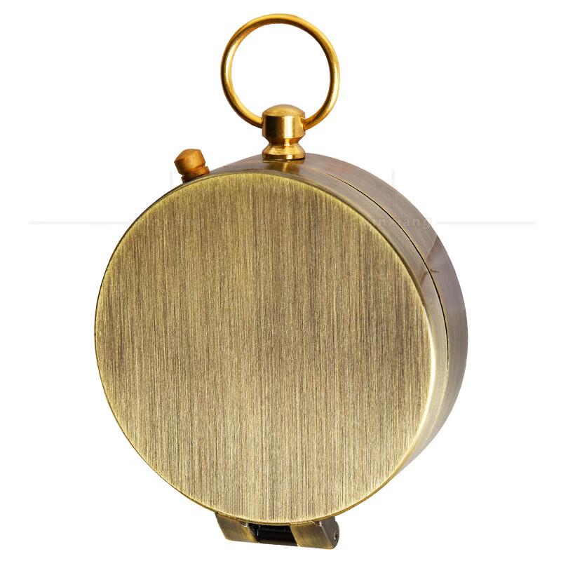 Retro Portable Bronze Flip Compass