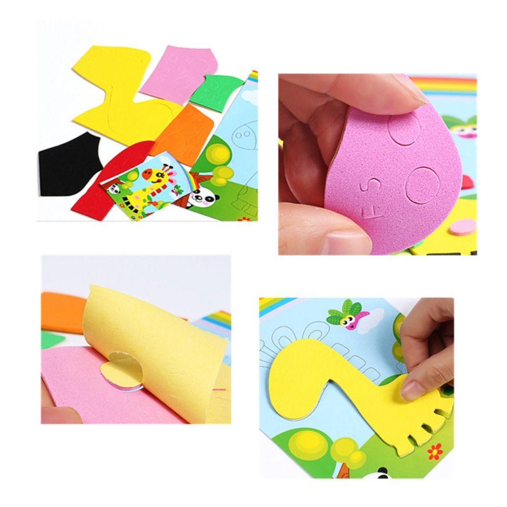 10PCS Handmade DIY EVA Foam Sticker Toy EVA Foam  Craft Gift   Toys for Children