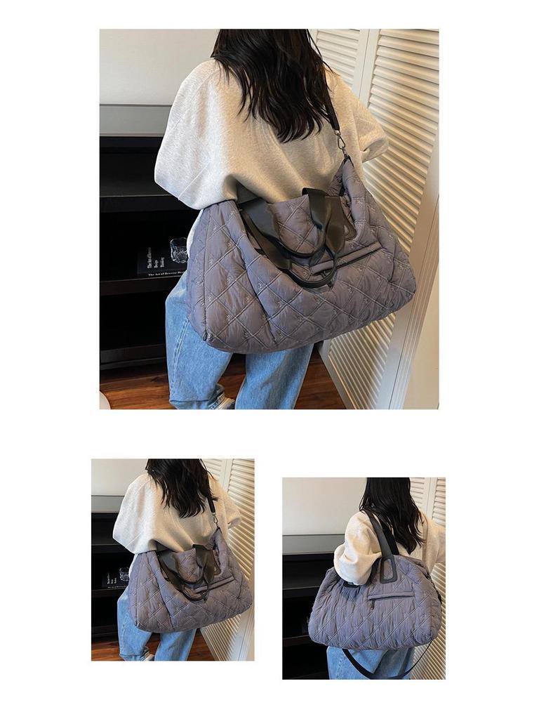 Herbst & Winter Diamantmuster Große Reise-Fitness-Handtasche & Umhängetasche