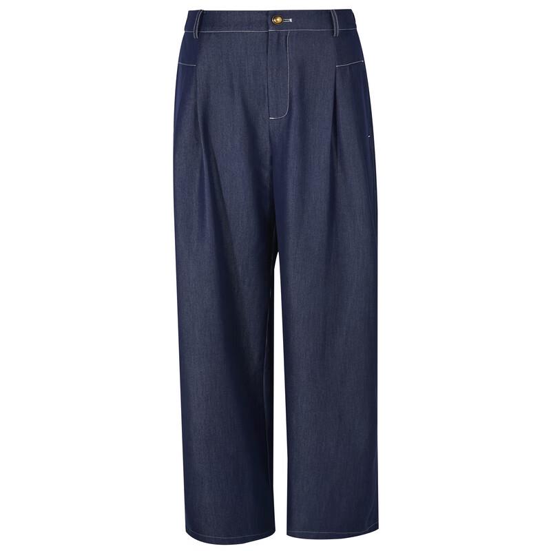 Sancai Women's Casual High-Waist Wide-Leg Trousers