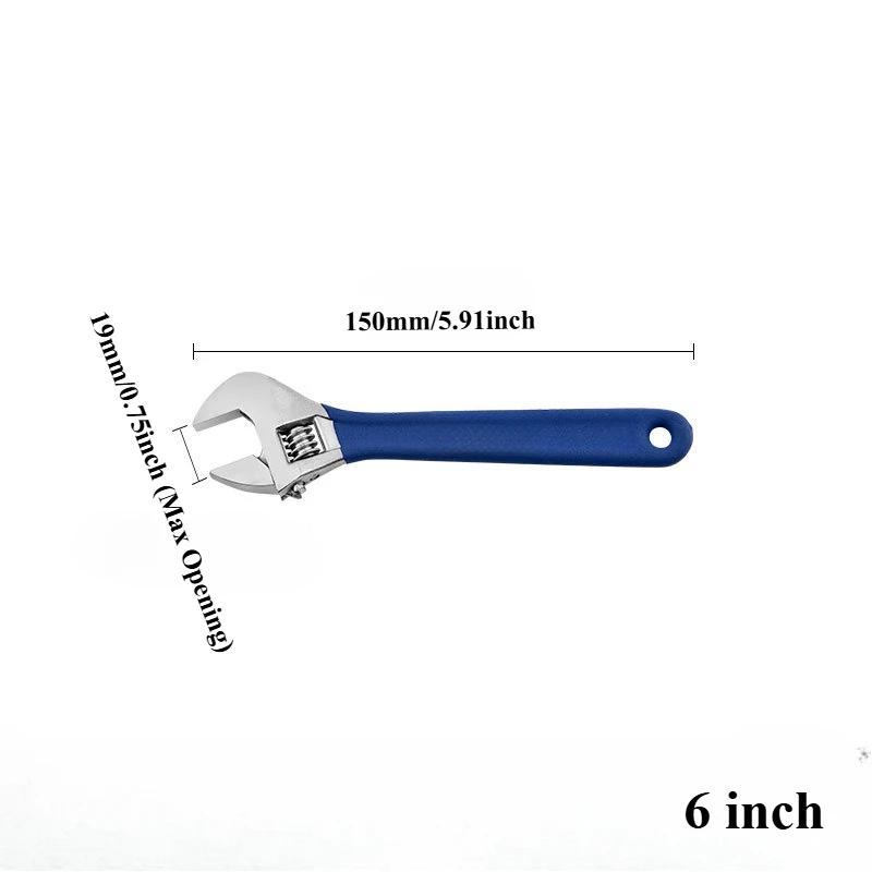 Adjustable English Key Multifunctional Universal Wrench Pocket Monkey Panner Large Opening Mechanical Workshop Hand Repair Tool
