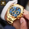 OLEVS 6638 TOP Brand Automatic Mechanical Watch for Men Multi-function Chronograph Date Waterproof Luxury Original Watch Men