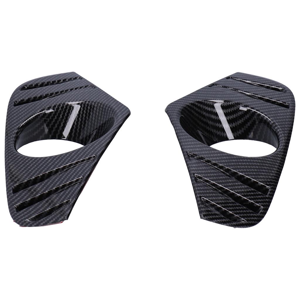 2Pcs Front Fog Light Lamp Covers Decorative Trims Carbon Fiber Style Fit for RAV4 2019‑2021