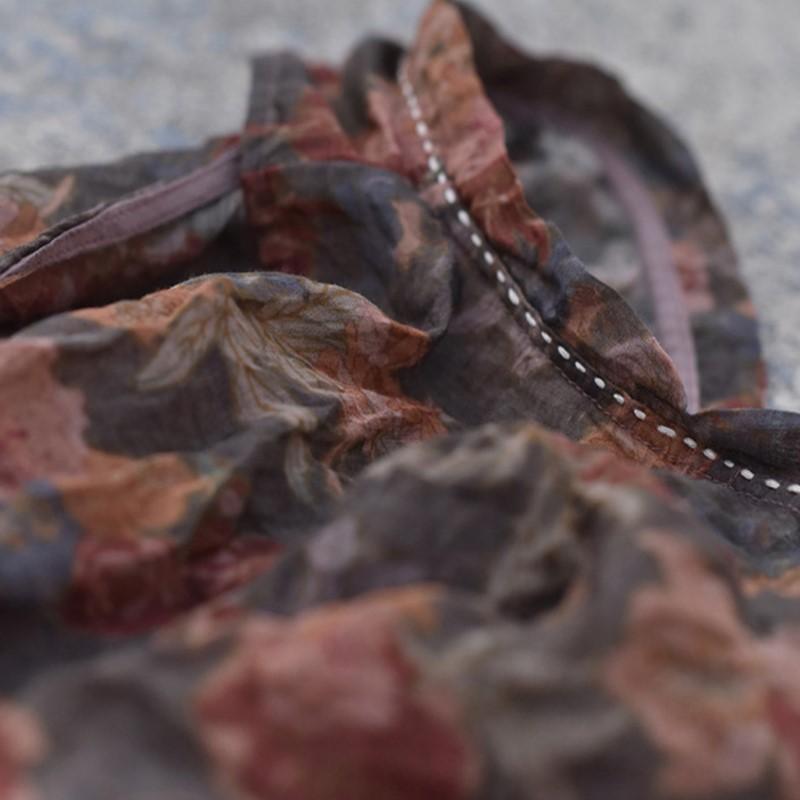 Johnature Dámské květinové vesty Vintage Print Letní kabáty Čínský styl Ramie vysoce kvalitní dámské vesty