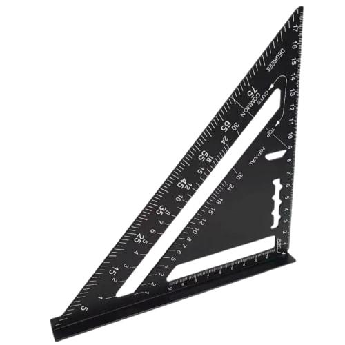 ITOCCA Circular Saw Guide, Triangle Ruler, Square, Lightweight Aluminum, 18cm [Double-Sided Circular Saw Guide] Full Square with Double-Sided Graduati